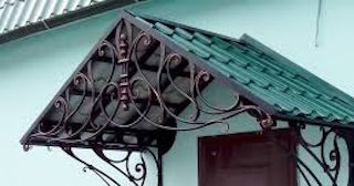 Козырьки из металлочерепицы от 1800 рублей в Белореченске - НавесыБлч