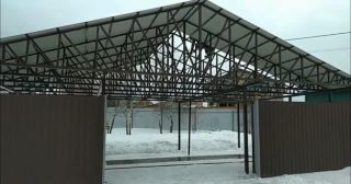 Двускатные навесы из профнастила Белореченск, цена от 1853 руб.